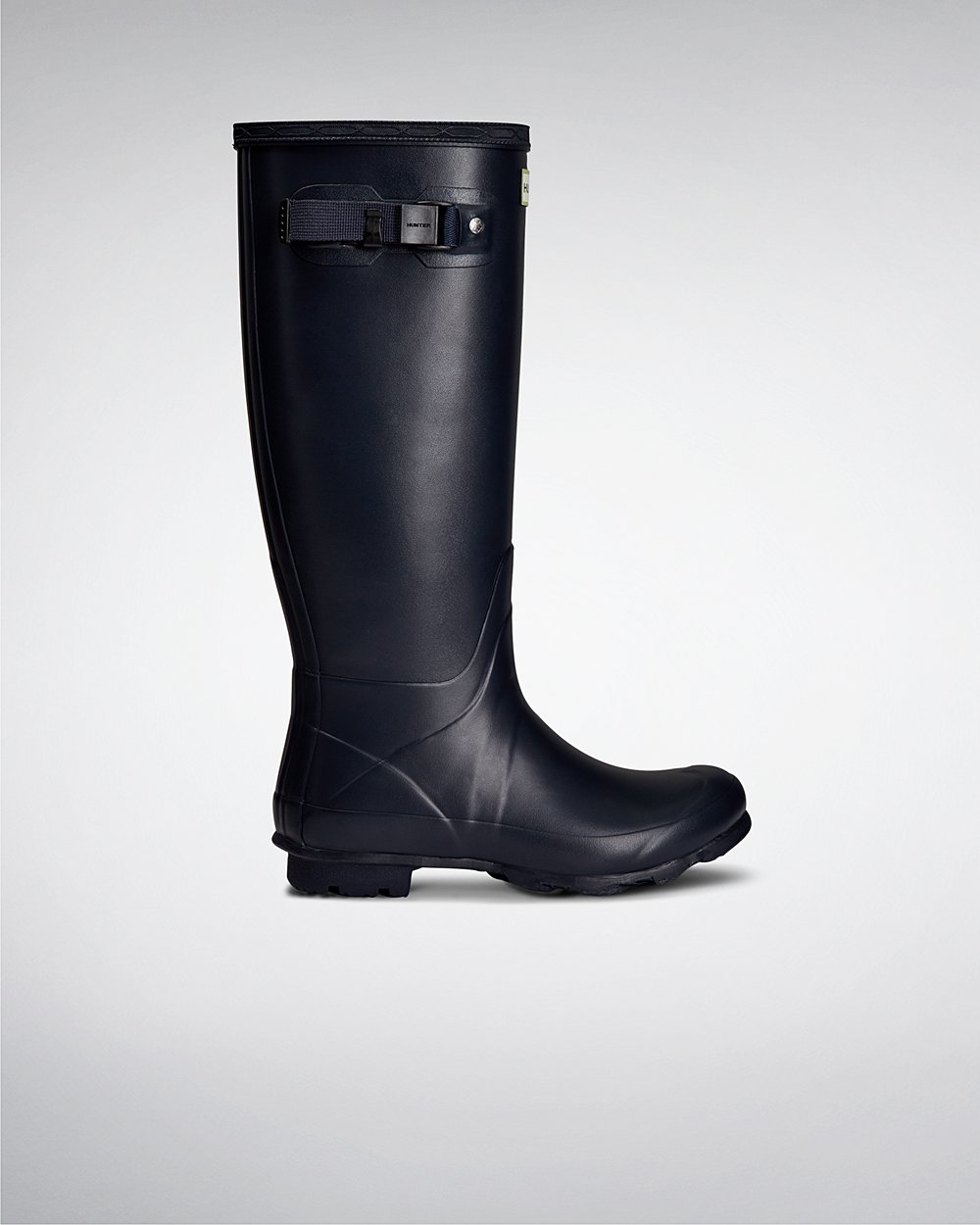 Bottes Hautes de Pluie Hunter Norris Field Neoprene Lined Femme Bleu Marine SDQGVZL-48